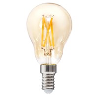Żarówka LED Amber Straight 2W E14 Wykonana ze szkła o bursztynowej barwie, prosty filament, zakończona aluminiowym gniazdem