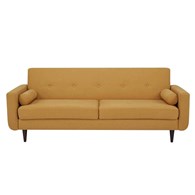 Rozkładana sofa 3 osobowa Alama Drewniany korpus, siedzisko wykonane z wysokiej jakości tkaniny, mebel do samodzielnego montażu