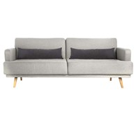 Rozkładana sofa 3 osobowa Jack Drewniany korpus, siedzisko wykonane z wysokiej jakości tkaniny, mebel do samodzielnego montażu