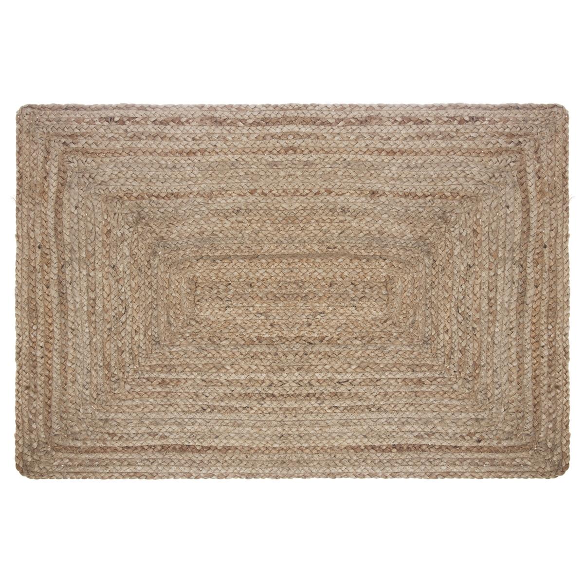 Prostokątny dywan jutowy 60x90 cm Wykonany z naturalnego materiału, jednobarwny, minimalistyczny i elegancki design