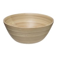 Bambusowa miska na sałatkę 30 cm beżowa