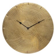 Zegar ścienny Oasis 49 cm W kolorze złotym, minimalistyczna tarcza pozbawiona oznaczenia godzin, funkcjonalny oraz stylowo wyglądający dodatek do wnętrz