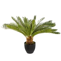 Drzewko palmowe w doniczce 68 cm Wykonane z wysokiej jakości tworzywa sztucznego, ceramiczna doniczka, doskonała imitacja prawdziwej palmy