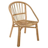 Rattanowe krzesło Frances Stabilna i wytrzymała konstrukcja, wygodnie siedzisko, idealne jako wyposażenie salonu lub krzesło do ogrodu
