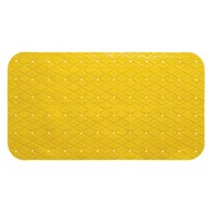 Mata antypoślizgowa 70x35 Żółta Wykonana z tworzywa sztucznego, antypoślizgowa zapewnia bezpieczeństwo w łazience, o wymiarach 70x35 cm