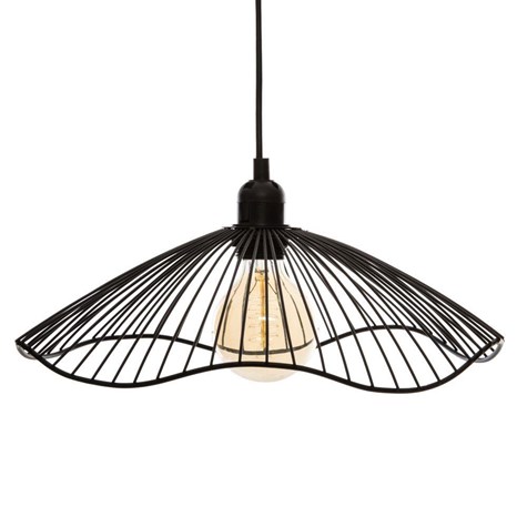 Lampa wisząca Galt 34 cm Wykonana z metalu w kolorze czarnym, długość przewodu 88 cm, minimalistyczny i elegancki design