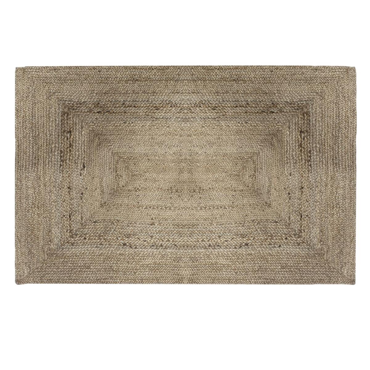 Prostokątny dywan jutowy Noah 120x170 cm Wykonany z naturalnego materiału, jednobarwny, minimalistyczny i elegancki design