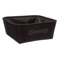 Organizer na kosmetyki 31x15 cm Wykonany z wytrzymałego, tekstylnego materiału, idealny do przechowywania kosmetyków lub jako organizer do szuflady, wyposażony w uchwyt