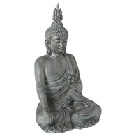 Dekoracyjna figurka Budda 106 cm Duża ozdoba wykonana z trwałegro materiału, przedstawiająca medytującego Budde, doskonała do salonu czy na taras