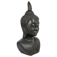 Dekoracyjna figurka głowa Buddy 113 cm Duża ozdoba wykonana z trwałegro materiału, przedstawiająca głowę Buddy, doskonała do salonu czy na taras