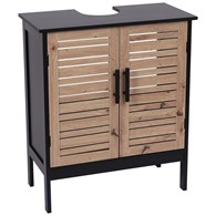 Szafka pod umywalkę MDF brązowa Bergen