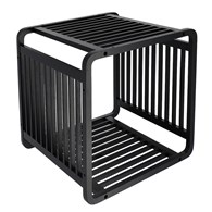 Półka modułowa Cube black bambusowa