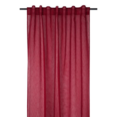 Firana DERBY 140x260 czerwona przezrocz