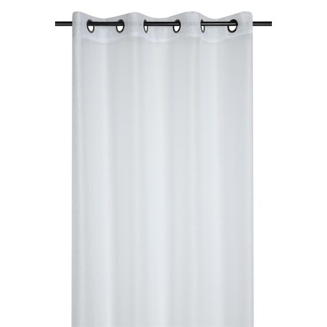 Firana LINWOOD 140x260 biała błyszcząca