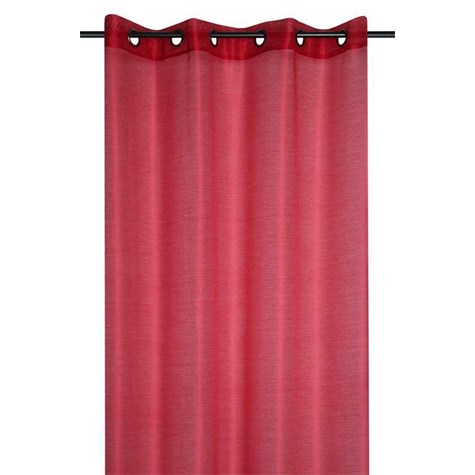 Firana LINWOOD 140x260 czerwona błyszczą