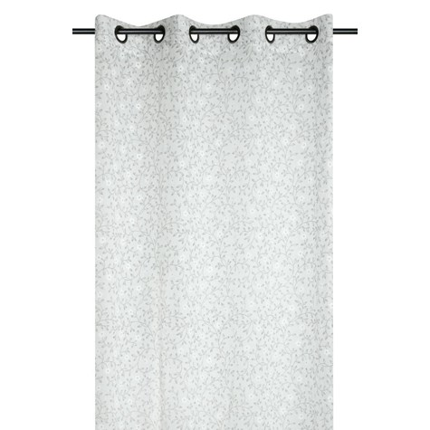 Firana GINNY 140x260 kremowa kwiaty