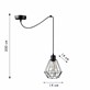 Lampa wisząca Singolo Ragno Diamante Lampa wisząca typu druciak w formie pojedynczego pająka. Wysokość max. 300 cm, średnica 14 cm