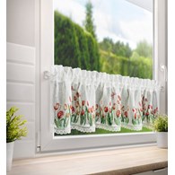 Firana zazdrostka STELLA 30x150 tulipany