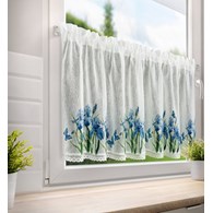 Firana zazdrostka ALA 60x150 kwiaty irys