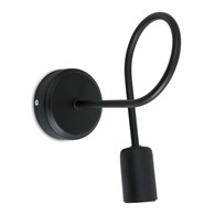 Lampa wisząca Pig Tail czarna nowoczesna Wykonana z metalu, stylowa i uniwersalna lampka sufitowa w kolorze czarnym na jedno źródło światła