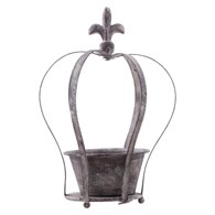 Osłonka korona dekoracyjna z metalu 30x20 cm