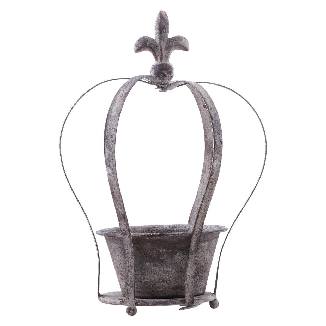 Osłonka korona dekoracyjna z metalu 30x20 cm