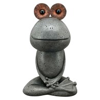 Figurka żaby antracytowa h35,5 cm