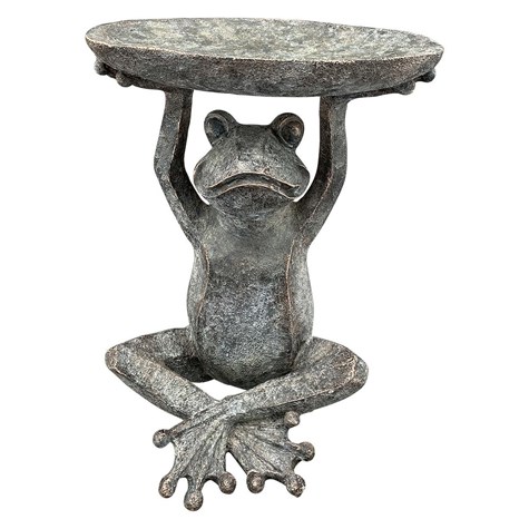 Poidełko ogrodowe z żabą h29,5 cm