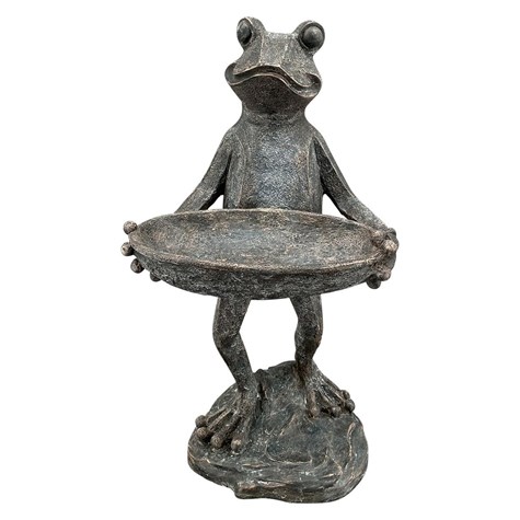 Poidełko ogrodowe – żaba z miską h42 cm