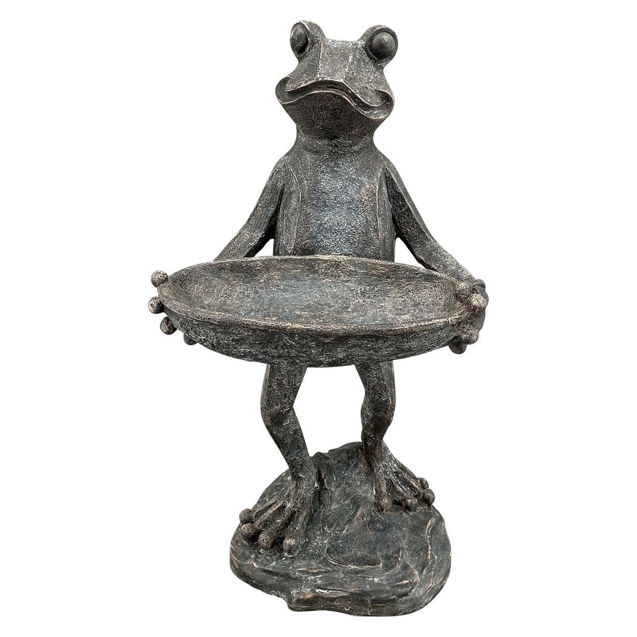 Poidełko ogrodowe – żaba z miską h42 cm