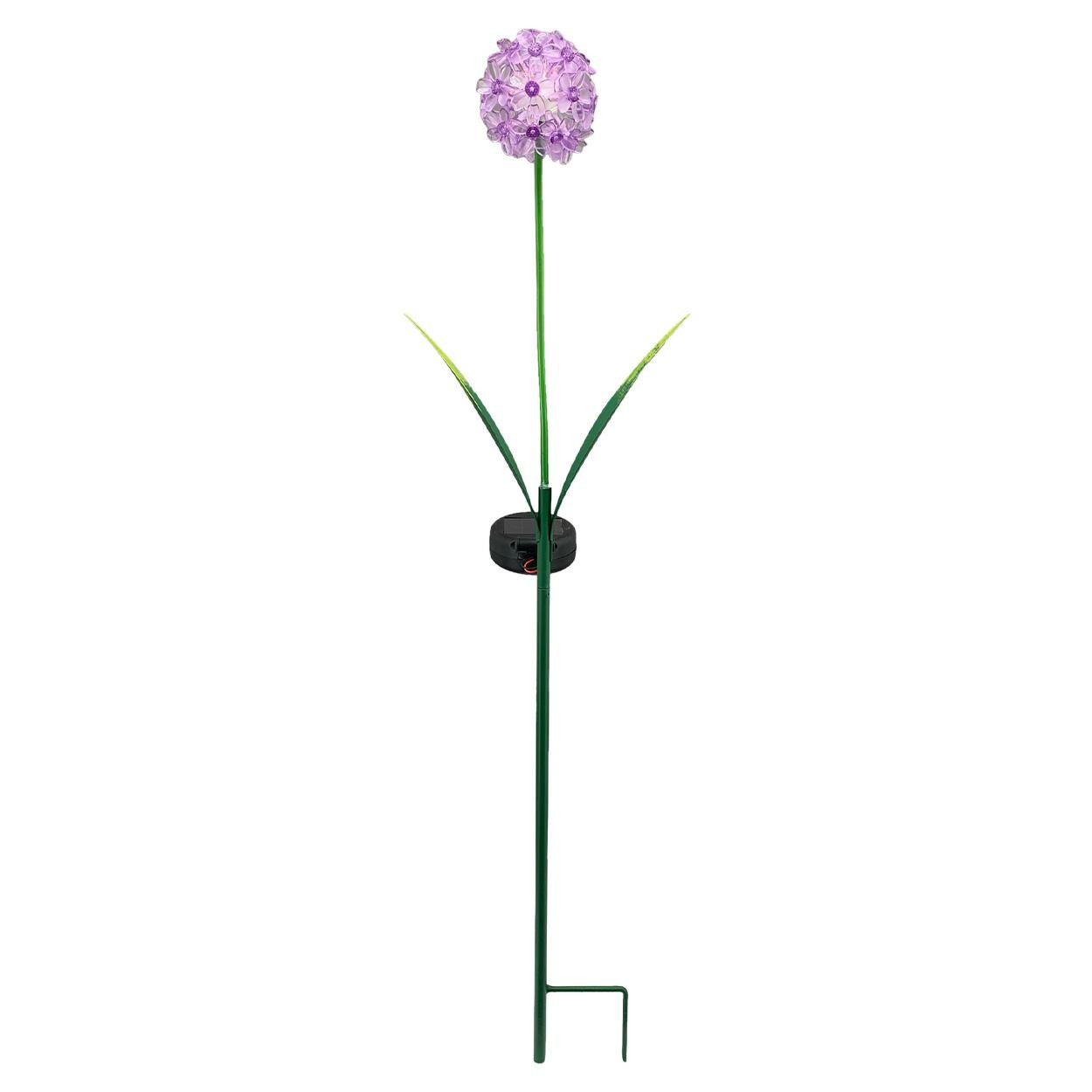 Ozdobny kwiat LED na patyku liliowy h70 cm