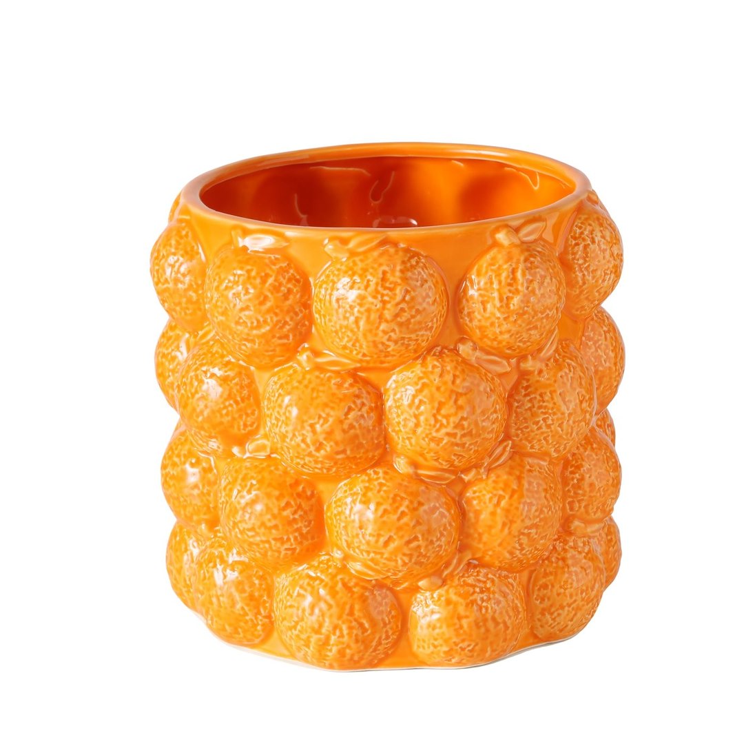 Porcelanowa donica Orange 17cm