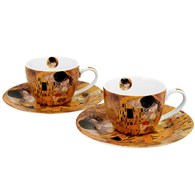 Zestaw 2 filiżanek espresso Klimt The Kiss 90 ml