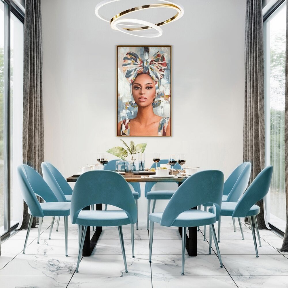 Obraz 521 60x100 cm kobieta z kokardą