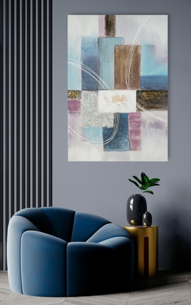 Obraz 593 60x90 cm geometryczny kolaż