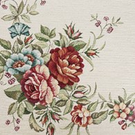 Bieżnik gobelinowy 1233/NAT 35x100 cm Bieżnik gobelinowy z motywem kwiatowym pięknie się prezentuje zarówno we wnętrzu w stylu rustykalnym, jak i w nowoczesnej stylizacji retro czy folk