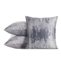Poszewka TINA 45x45 przecierana srebrna Poszewka welwetowa z metalicznym nadrukiem, przecierany wzór, rozmiar 45x45 cm