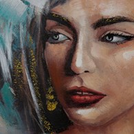 Obraz 604 80x120 cm portret kobiety