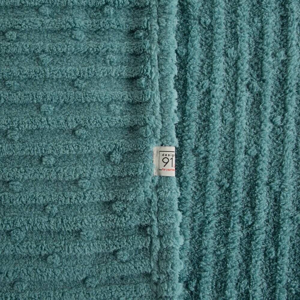 Koc LISA miętowy 200x220 pasy