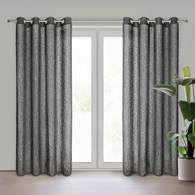 Elegancka zasłona SELMA Eva Minge 135x250 cm czarna