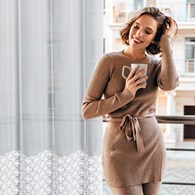 Elegancka firana LIWIA 140x250 biała