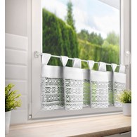 Zazdrostka MADDELINE 35x150 biała ażurow