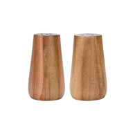 Solniczka i pieprzniczka z drewna akacjowego