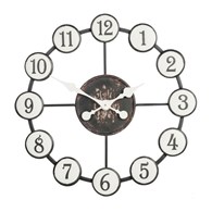 Zegar duży ścienny Round Ball 60 cm Wykonany z metalu, o średnicy 60 cm