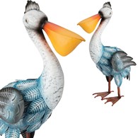 Figurka ogrodowa metalowy Pelikan 41 cm
