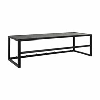 Ścienny wieszak na ubrania czarny Seaford