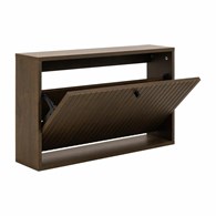 Ścienna szafka na buty ciemnobrązowa Albany