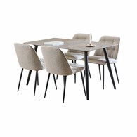 Prostokątny stół z 4 krzesłami Wicklow