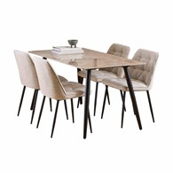 Stół prostokątny z 4 krzesłami Wicklow