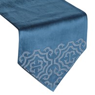 Bieżnik ODEL 32x140 cm granatowy